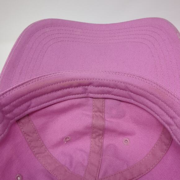 New Balance Snapback Hat Pink One Size Adjustable Outdoor Vent Holes - Picture 8 of 8